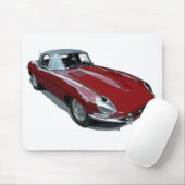 Red E Type Roadster Mousepad (Mit Mouse)