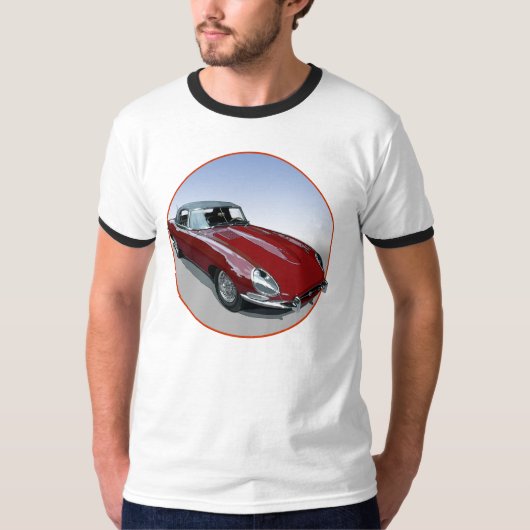 Red E Type Roadster T-Shirt (Vorderseite)