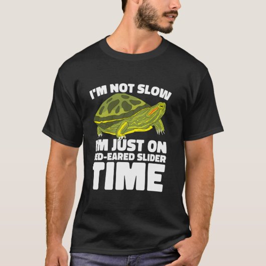 Red Eared Turtle Red Eared Tortoise Red Eared Slid T-Shirt (Vorderseite)