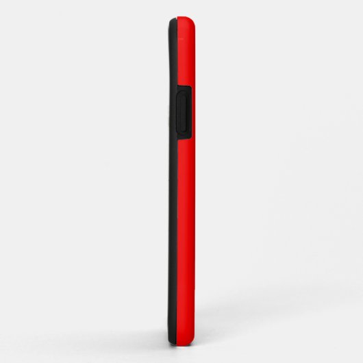 Red Editable Monogram Case-Matte iPhone Case (Hinten/Rechts)
