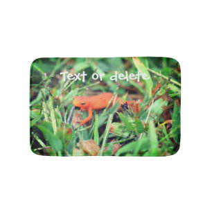Red Eft Orange Salamander Nature 1 Badematte