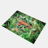 Red Eft Orange Salamander Nature Personalisiert Fußmatte (Schrägansicht)