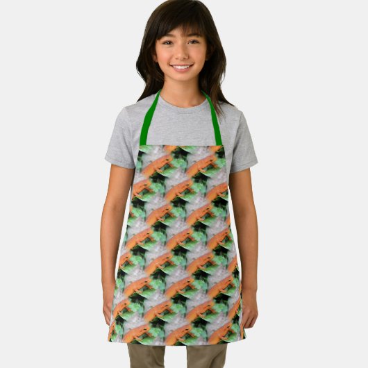 Red Eft Orange Salamander Tiermuster Schürze (Insitu)