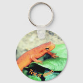 Red Eft Salamander Nature Personalized Schlüsselanhänger (Rückseite)
