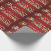Red EGA United Staat Marine Corps Geschenkpapier (Ecke)