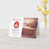 Red Egg Ginger Party FOTO Danke Karte (Gelbe Blume)