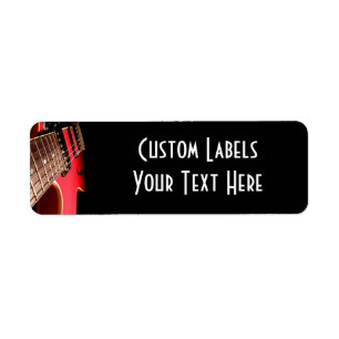 Red Electric Guitar Foto - PERSONALISIEREN