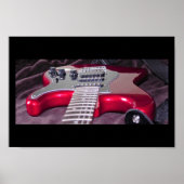 Red Electric Guitar Poster (Vorne)