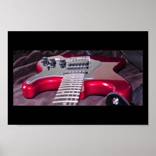 Red Electric Guitar Poster (Vorne)