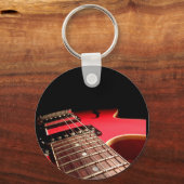 Red Electric Guitar Schlüsselanhänger (Vorderseite)