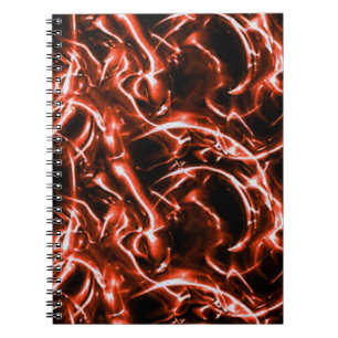 Red Electric Spiral Notebook Notizblock
