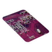 Red Electronic Circuit Board Magnet (Rechte Seite)