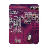 Red Electronic Circuit Board Magnet (Vertikal)