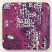 Red Electronic Circuit Board Untersetzer (Vorderseite)