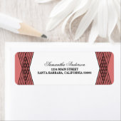 Red Elegant Deko Address Labels (Insitu)