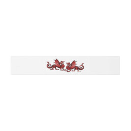 Red Elegant Dragons Wedding Bly Bands Einladungsbanderole