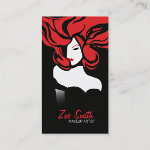 RED ELEGANT > Glamour Business Card Visitenkarte