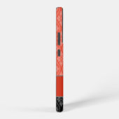 Red Elegant Japanese Tatewaku Pattern Samsung Galaxy Hülle (Rechte Seite)