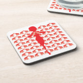 Red Elephant Cork Untersetzer (Linke Seite)