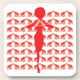 Red Elephant Cork Untersetzer