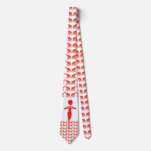 Red Elephant Krawatte (Vorderseite)