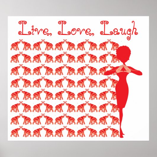 Red Elephant Poster (Vorne)