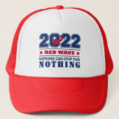 Red Elephant RED WAVE 2022 Midterm Elections USA Truckerkappe (Vorderseite)