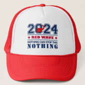 Red Elephant RED WAVE 2024 Wahlen USA Truckerkappe (Vorderseite)