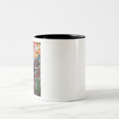 Red Elephant - Vintage DschungelComicen - Retro Zweifarbige Tasse (Mittel)