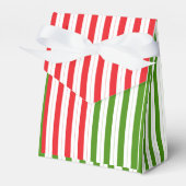 Red & Elf Green Candy Striping Streifen Geschenkschachtel (Vorderseite)