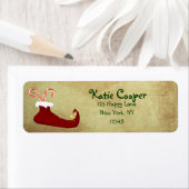 Red Elf Slipper mit Candy Canes (Insitu)