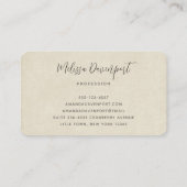 Red Elf Slipper mit Candy Canes Visitenkarte (Rückseite)