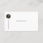 Red Emboss Gold Letter A PR Visitenkarte (Rückseite)