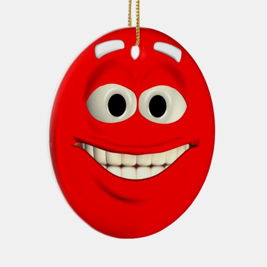 Red Emoticon Keramikornament (Rechts)