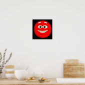 Red Emoticon Poster (Küche)