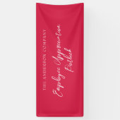 Red Employee Appreciation Event Banner (Vertikal)