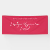 Red Employee Appreciation Event Banner (Horizontal)