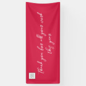 Red Employee Holiday Vielen Dank SIgn Banner (Vertikal)