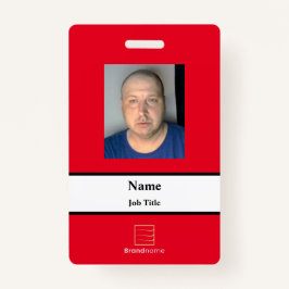 Red Employee ID Abzeichen Ausweis