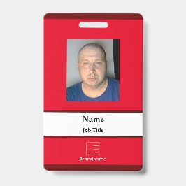 Red Employee ID Abzeichen Ausweis