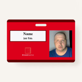 Red Employee ID Abzeichen Ausweis