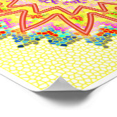 RED Energy Sparkling Healing Chakra Poster (Ecke)