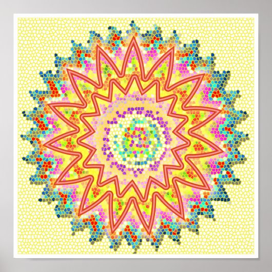 RED Energy Sparkling Healing Chakra Poster (Vorne)