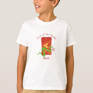 Red Envelope Green Snake 2025 T-Shirt