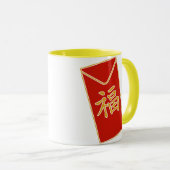 Red Envelope Motif Tasse (VorderseiteRechts)