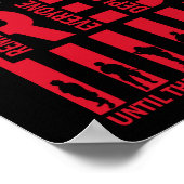 Red erinnern sich alle, die eingesetzt werden, bis poster (Ecke)