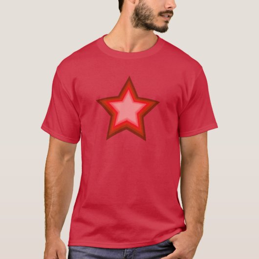 Red Essence Five Point Star - Sieben Levels T-Shirt (Vorderseite)