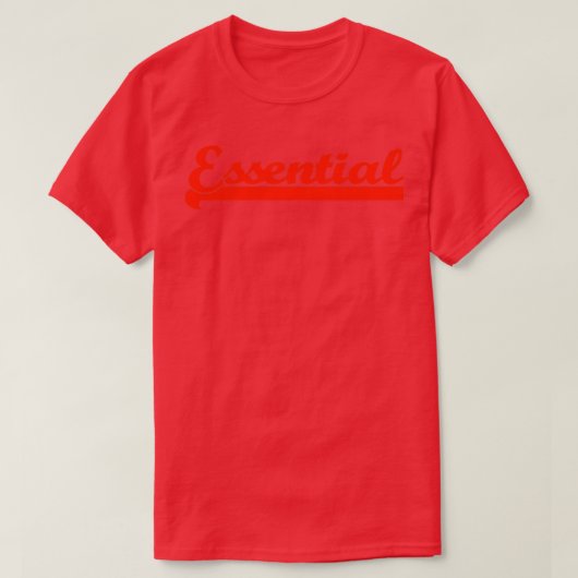 Red Essential T-Shirt (Design vorne)