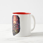 Red Ether Mushroom Skull Tasse (VorderseiteRechts)