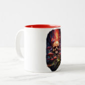 Red Ether Mushroom Skull Tasse (Vorderseite Links)